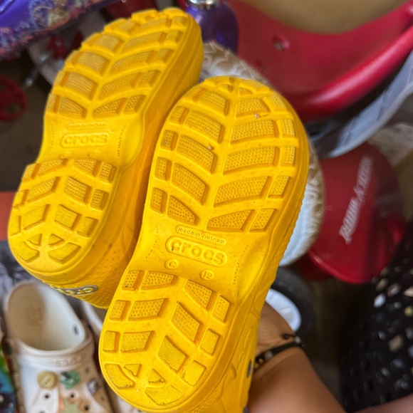 CROCS Kids Yellow Boots and Multicolor Clogs - Picture 8 of 8